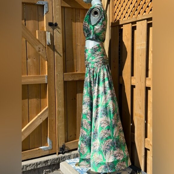 🆕 BRONX & BANCO 🧿 NWOT Jafari Havana Cut Out Gown, Vibrant Green - Sz XS/US 2 - Picture 10 of 16